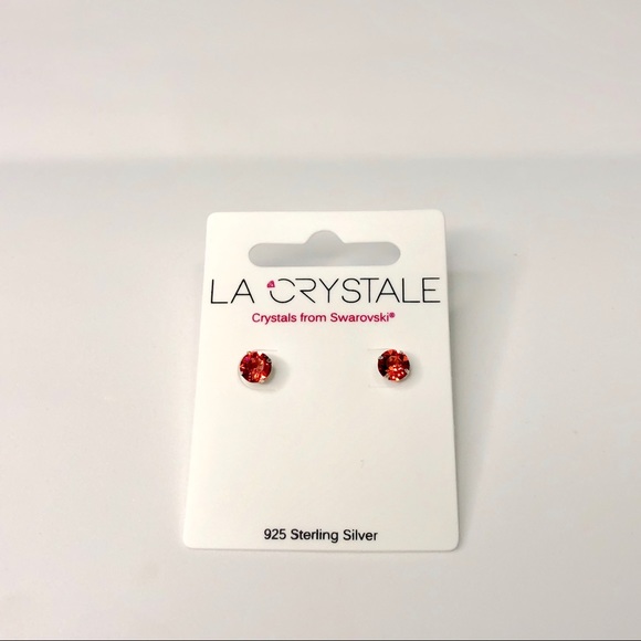 925 Sterling Silver Swarovski Crystal Earrings - Picture 3 of 7